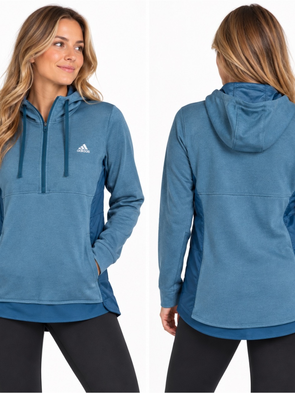 Adidas Climawarm 1/4 zip Trans Hoodie